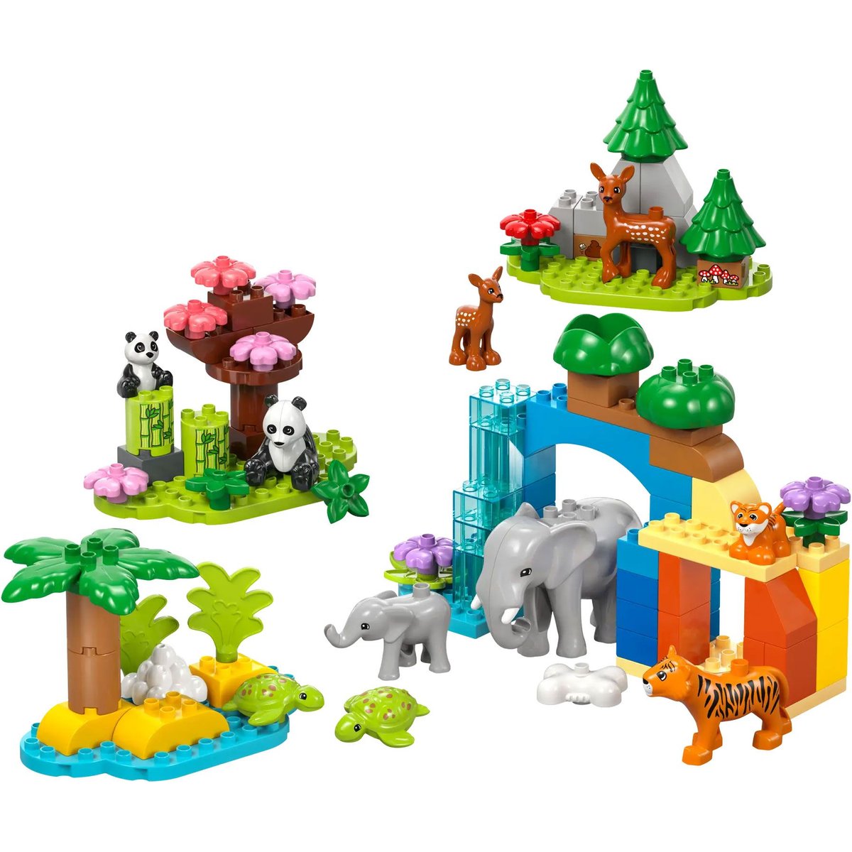 LEGO DUPLO - Set d'Aventure Familles d'Animaux Sauvages 3-en-1 - 10446 couleur unique, LEGO