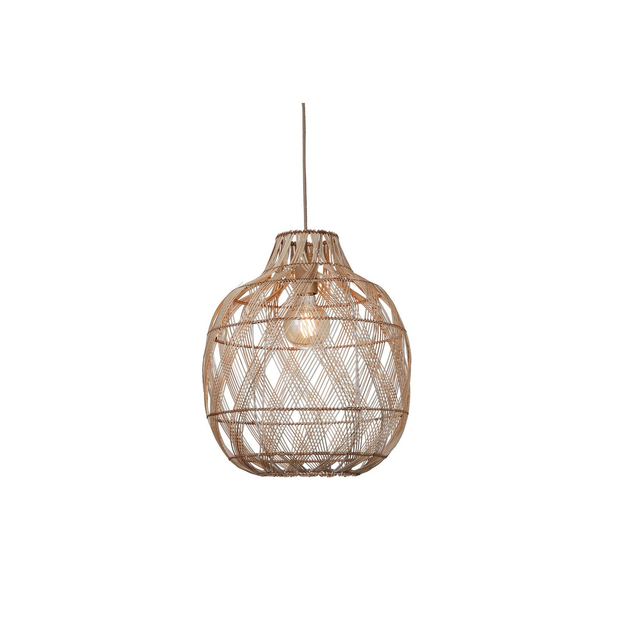 Lampe Suspendue Bambou MENDOZA marron, GOOD & MOJO
