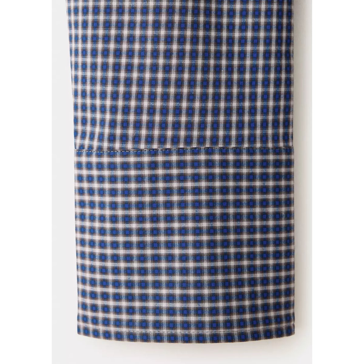 Chemise cintrée coton bleu marine, MANGO