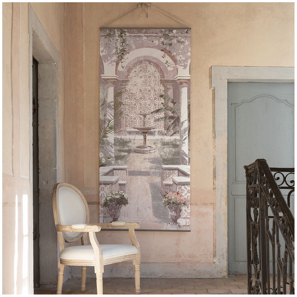 Toile trompe-l'œil ocre, MATHILDE M