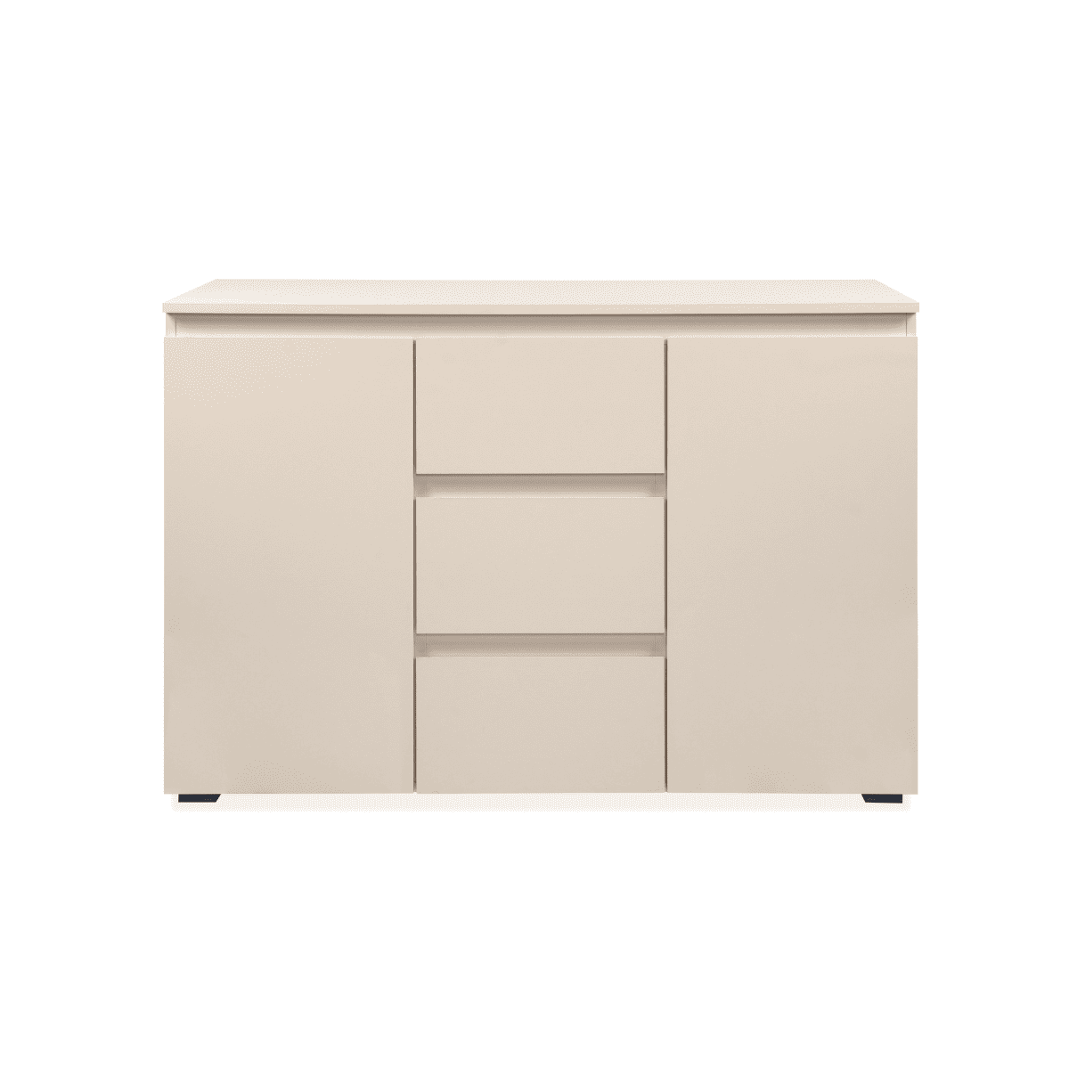 Buffet 2 portes et 3 tiroirs - ELVA beige, CALICOSY