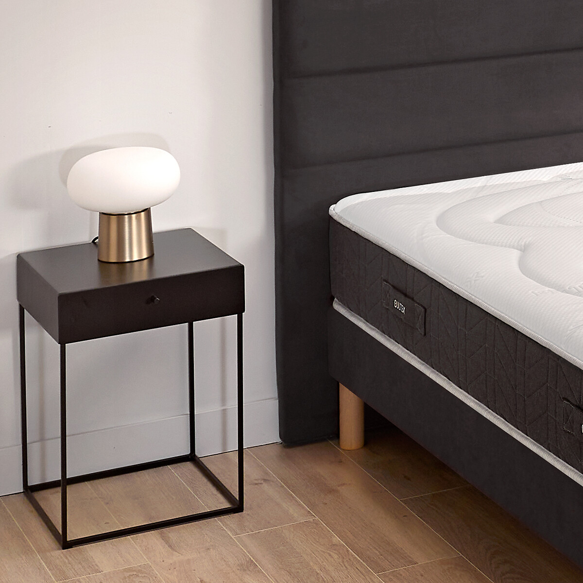Materasso schiuma BULTEX Nano 25 cm, Ultimum bianco/grigio fumo, BULTEX