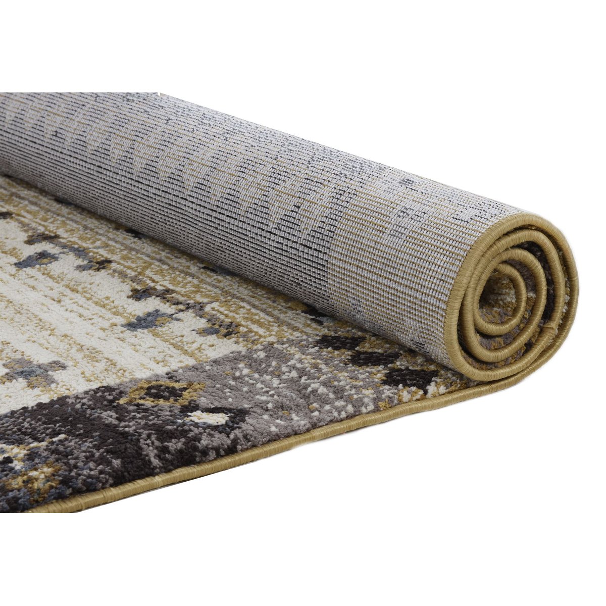 Tapis de salon en style gabbeh - FRANCESCO gris multi, GINO FALCONE