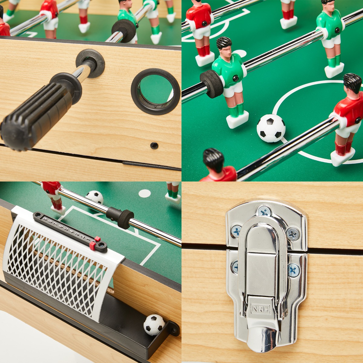 Table multi jeux 4 en 1 Babyfoot - Billard... bois, KANGUI