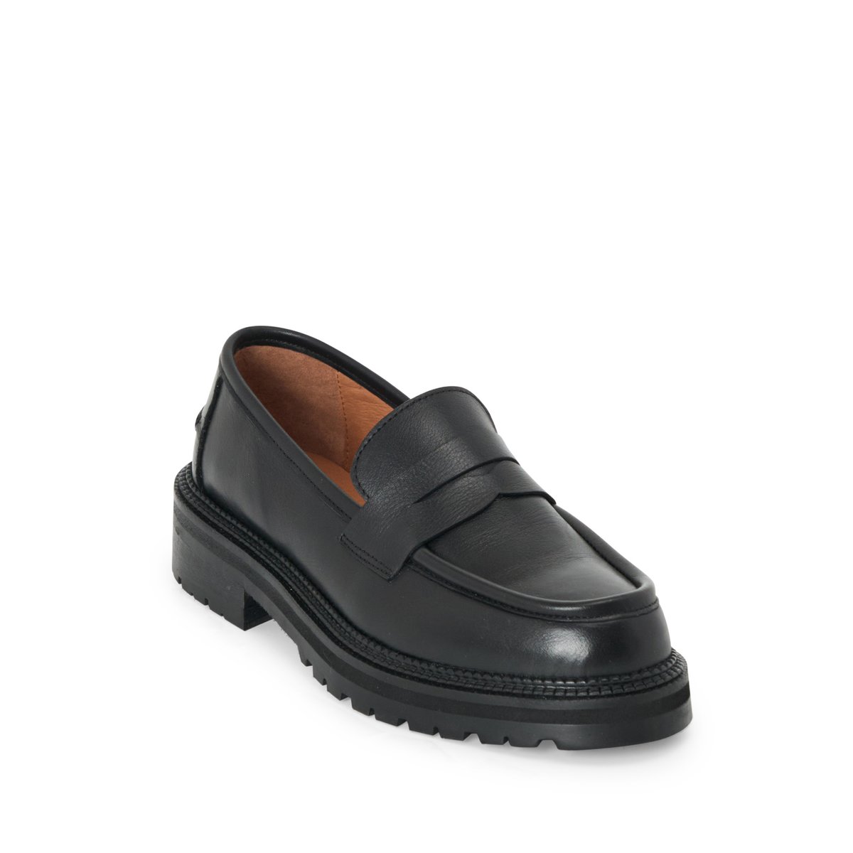 Mocassin en cuir JEAN noir, MELLOW YELLOW