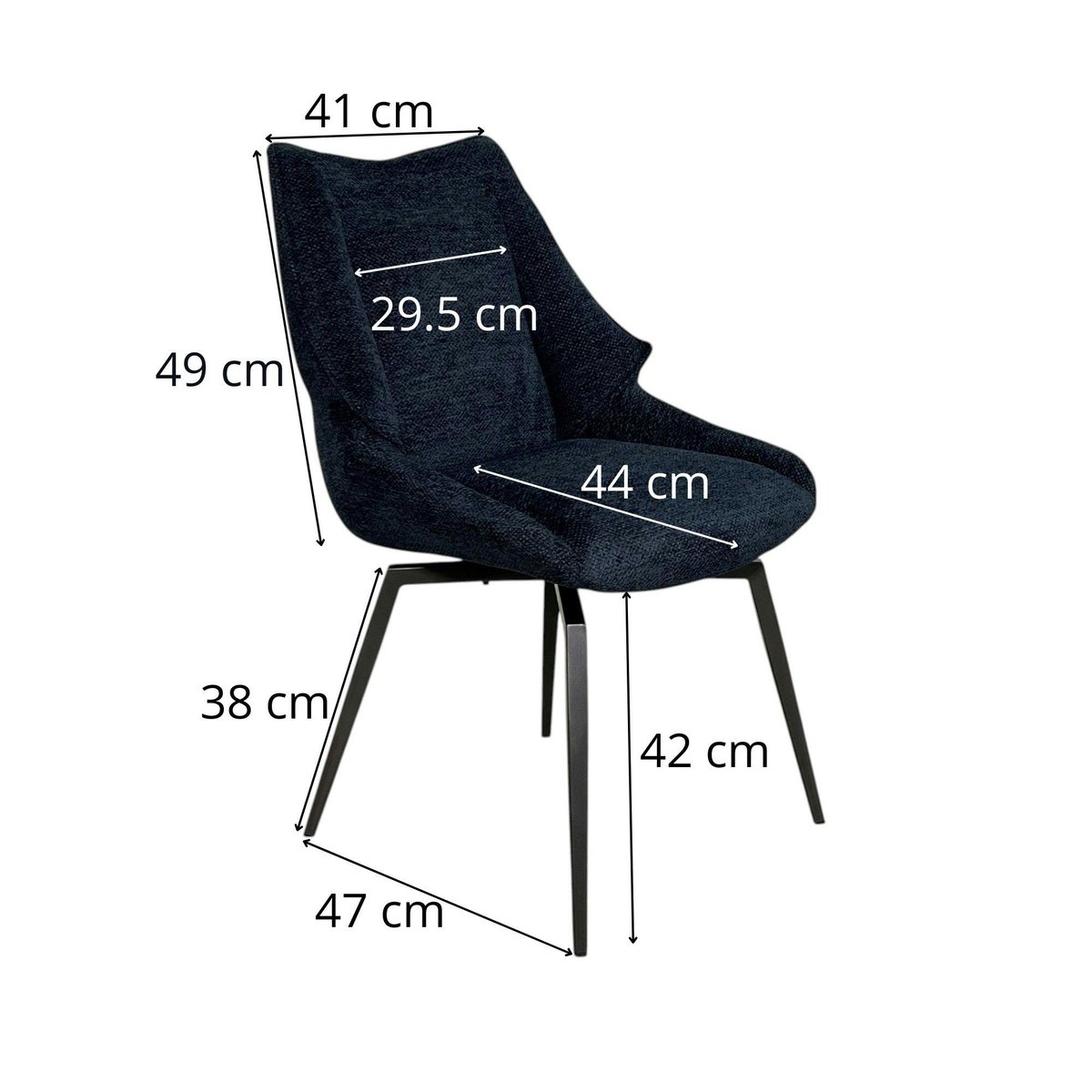 Chaise design tissu microfibre moutarde (lot de 2) IENA moutarde, PIER IMPORT