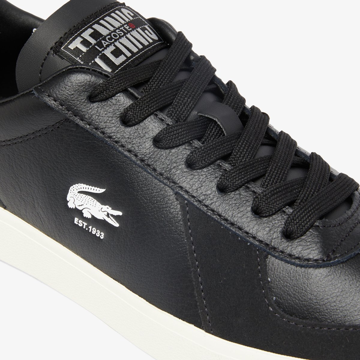 Sneakers Baseshot Pro homme en cuir noir-454, LACOSTE