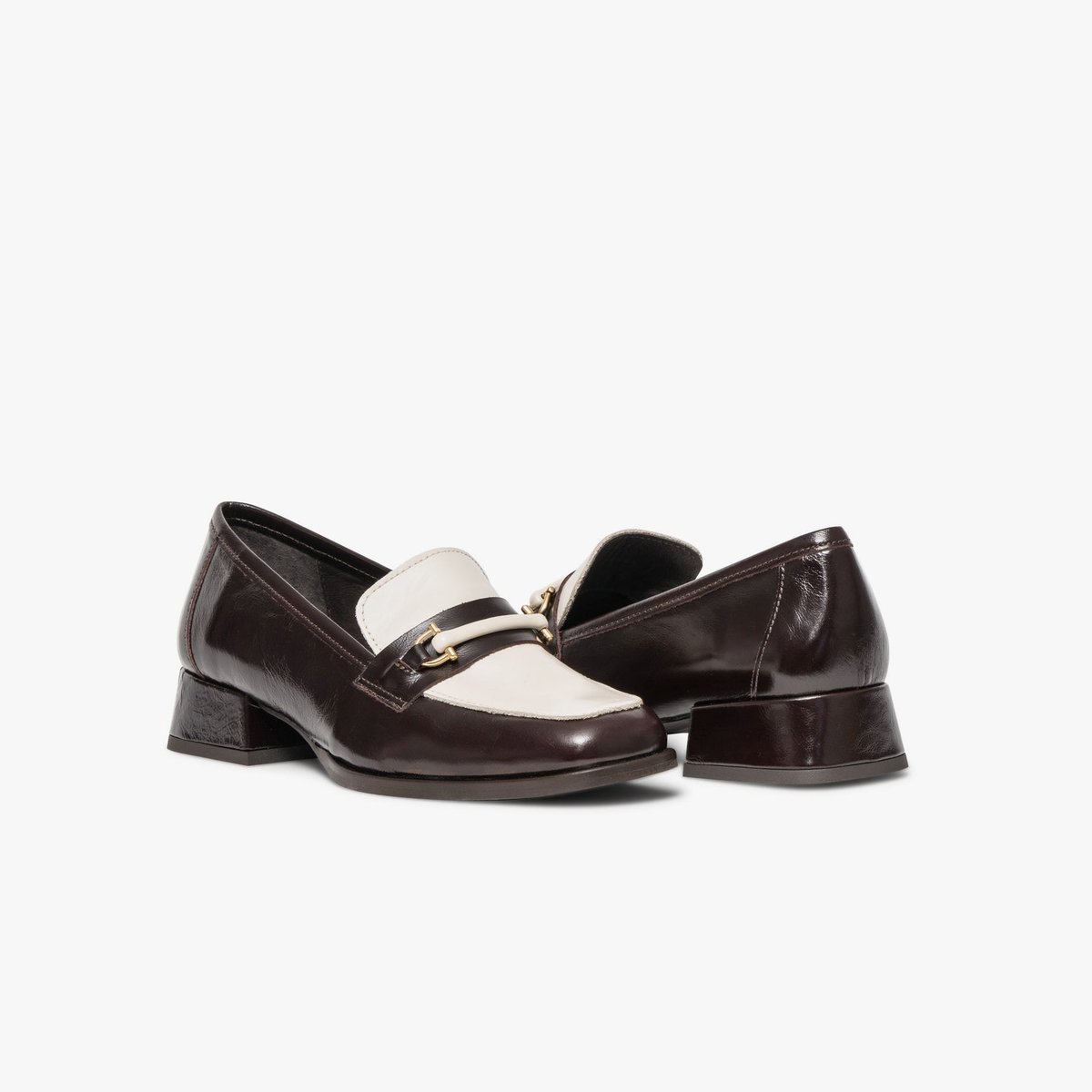 Mocassin en cuir ABIGAIL marron marron fonce, BOCAGE