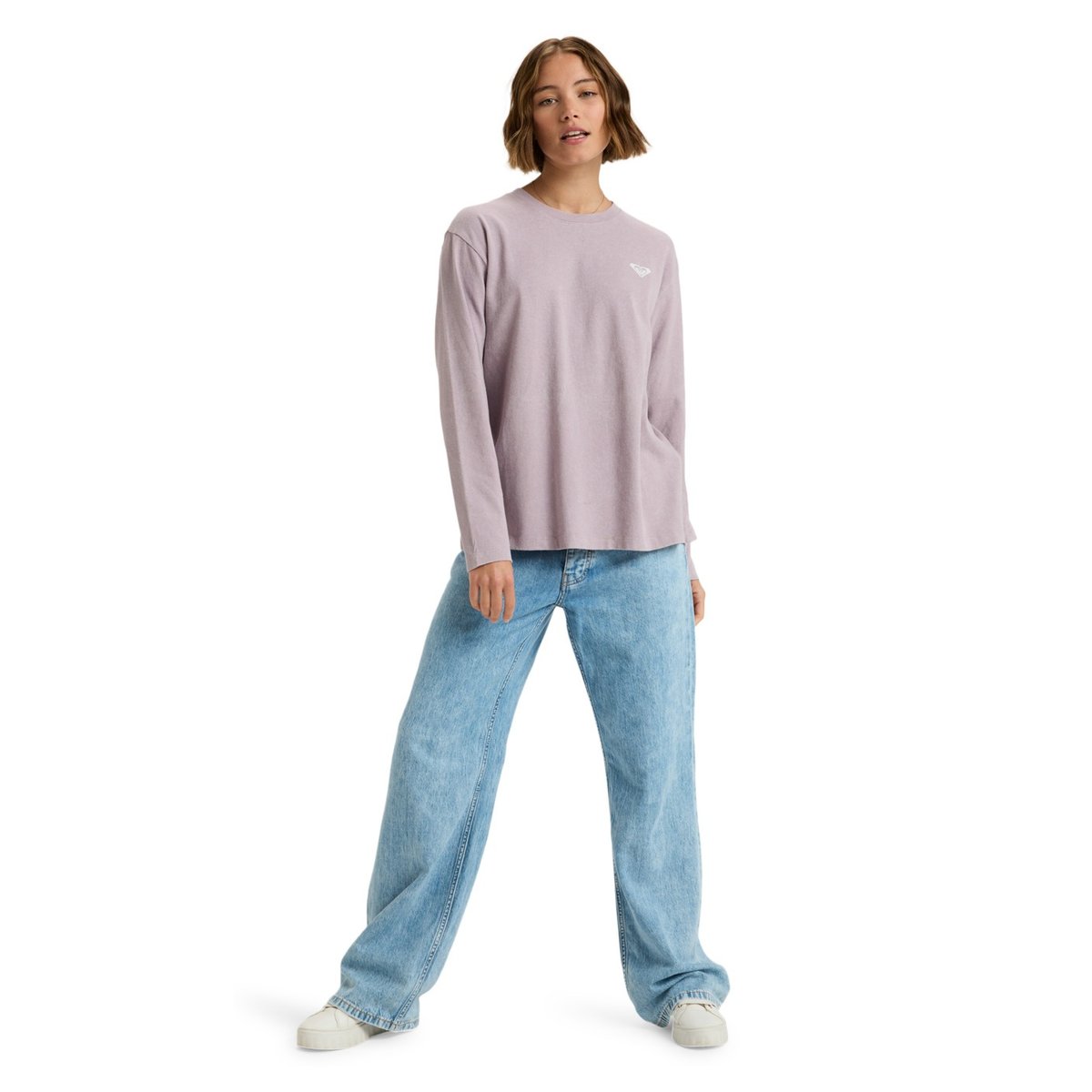 T-Shirt, manches longues, col rond, . violet nirvana, ROXY