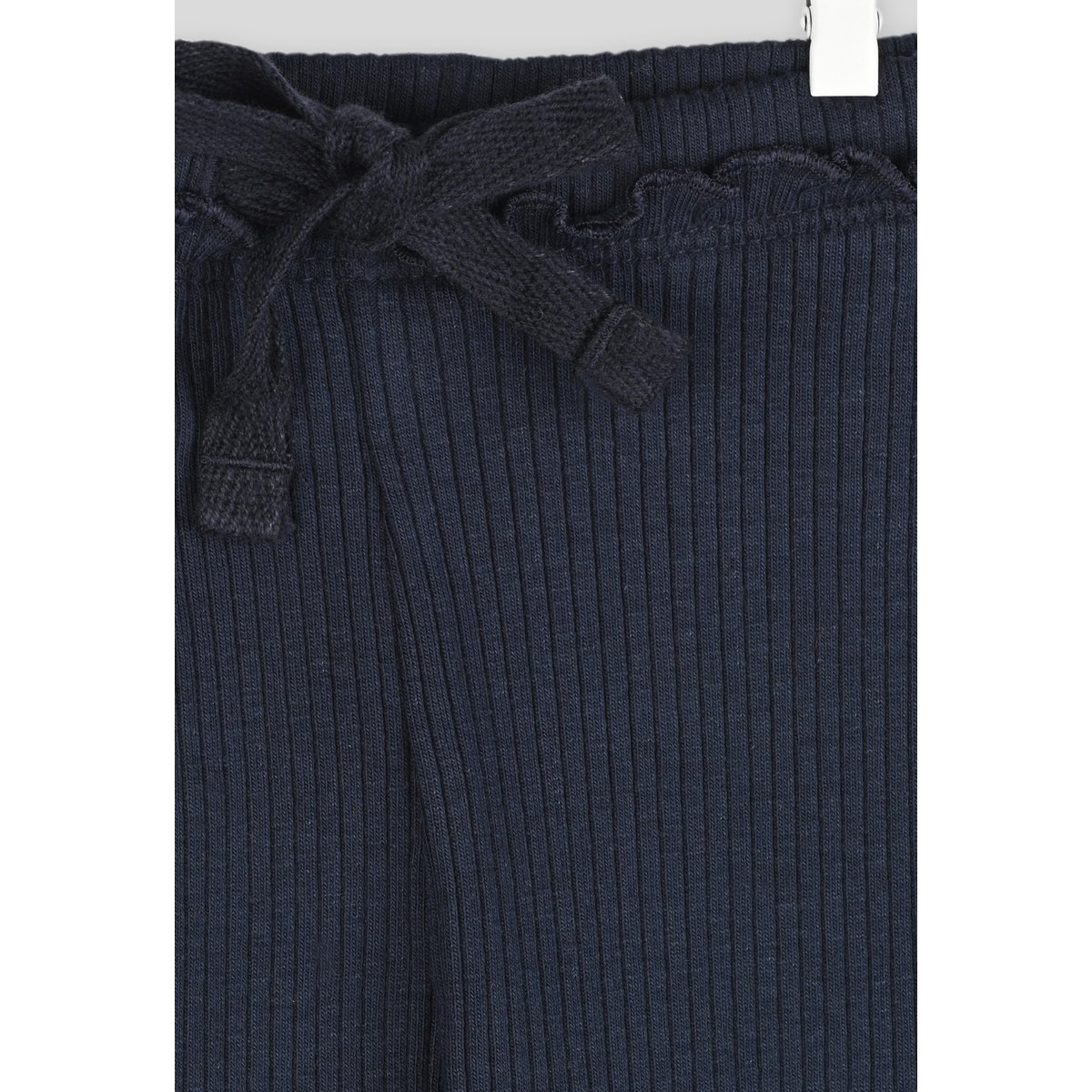 Legging côtelé uni en coton BIO GOTS marine, BOUT'CHOU