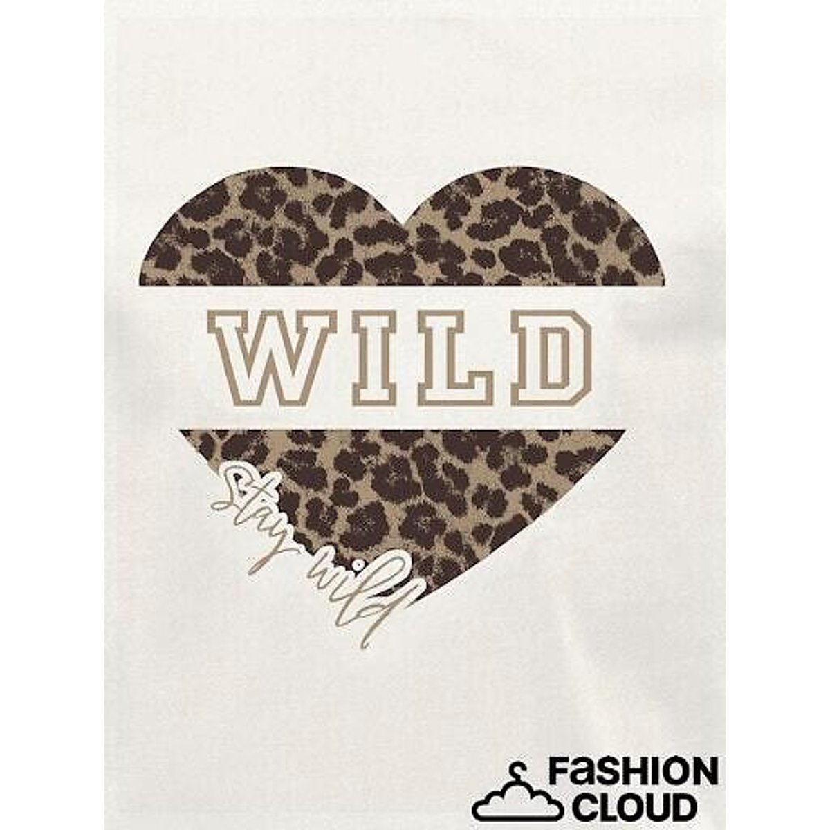 T-shirt maniche lunghe, stampa davanti ecru , KIDS ONLY