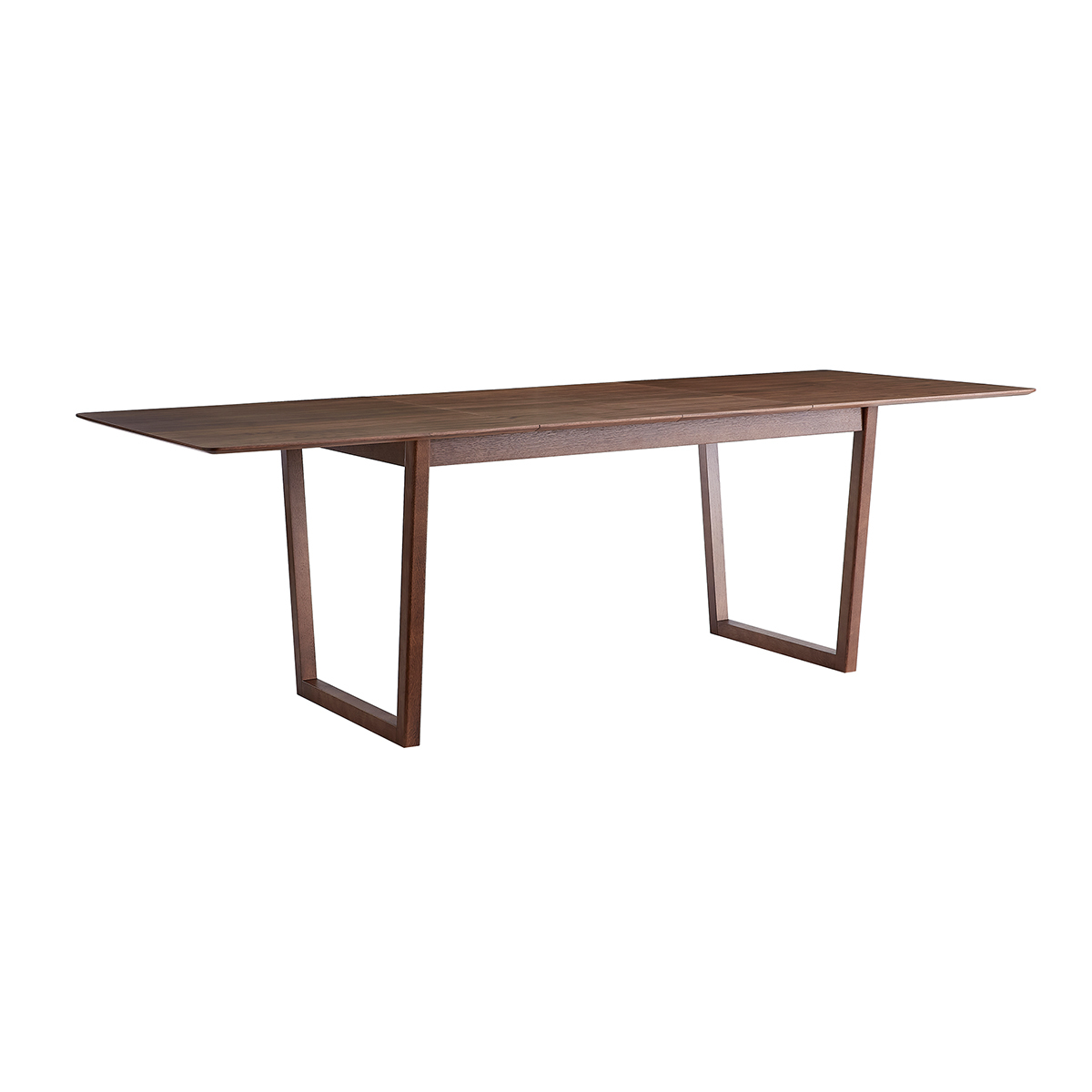 Table à manger scandinave extensible rectangulaire L160-240 cm LAHO noyer, MILIBOO