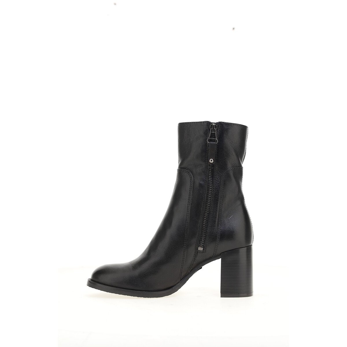 Bottines en cuir ultra souple noir, MJUS
