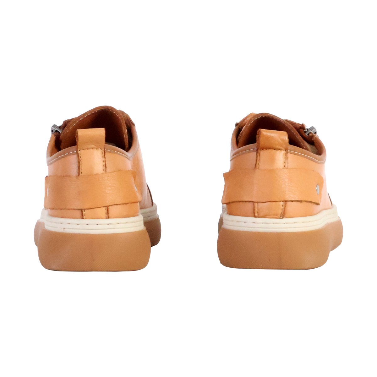 Basket Basse Cuir Alénoa camel, THE DIVINE FACTORY