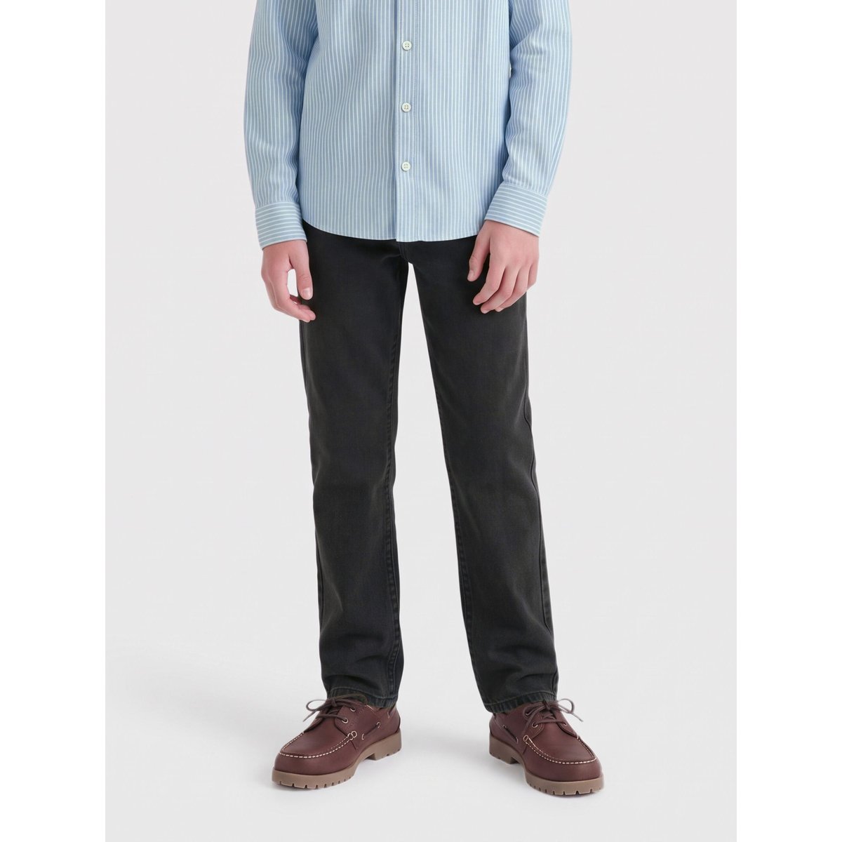 Coupe Regular black denim 1, ONLY & SONS JUNIOR