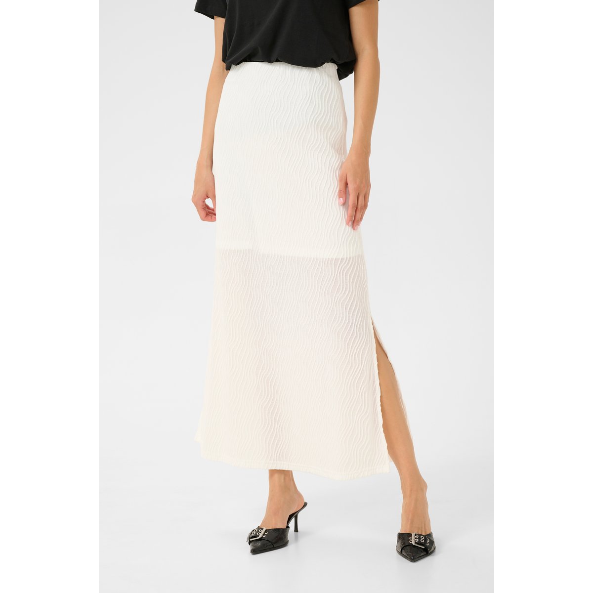 Skirt blanc chalk, KAFFE
