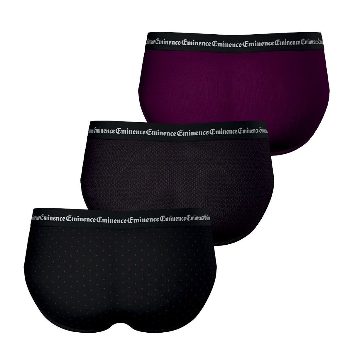 Lot de 3 slips homme Business Print Eminence imprimé + bordeaux, EMINENCE