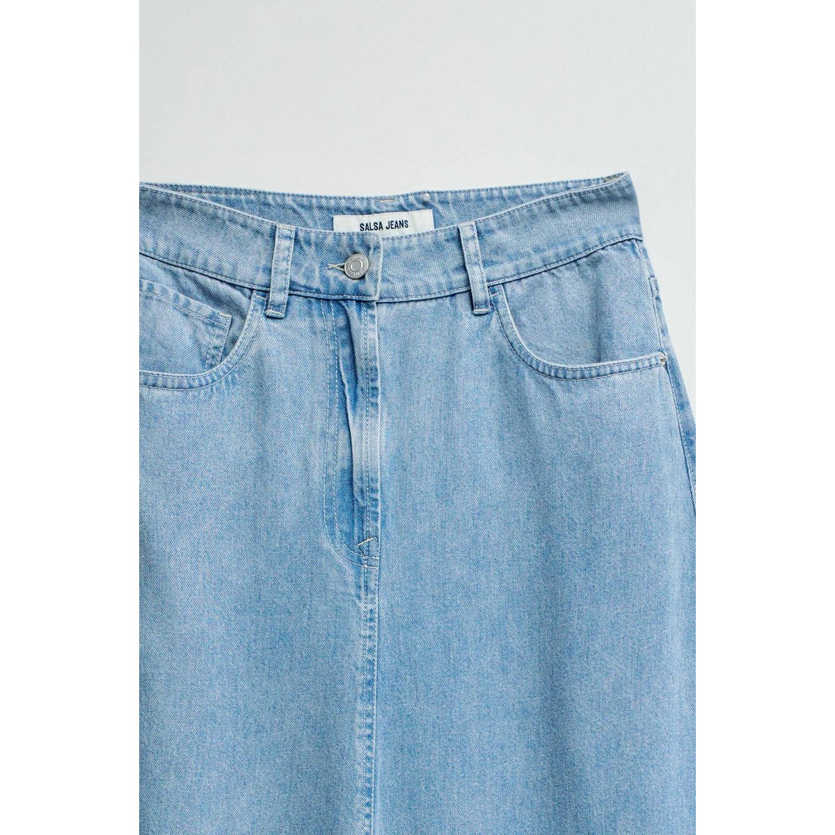 JUPE MIDI EN LIGHTDENIM bleu, SALSA JEANS