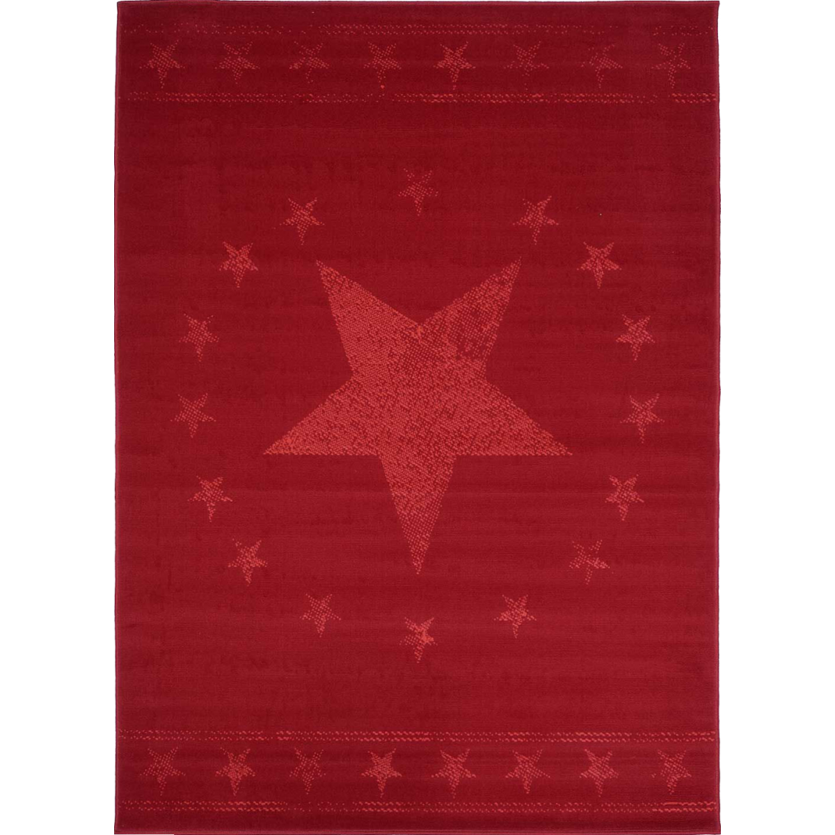 Tapis enfant tissé LYN1 1ST START rouge, UN AMOUR DE TAPIS