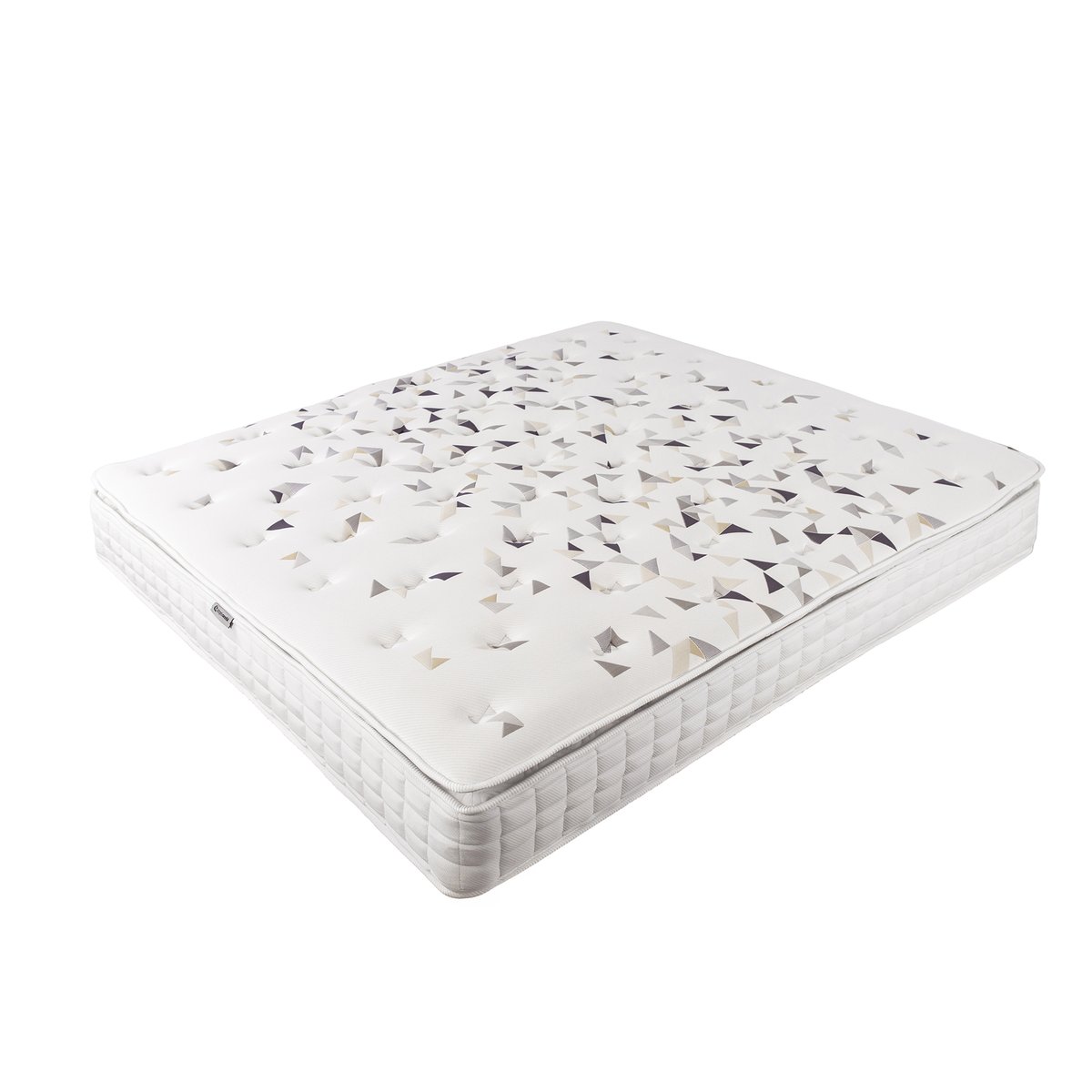 Matelas hybride en latex naturel avec ressorts ensachés indépendants 7 zones blanc, ANGEL CERDA