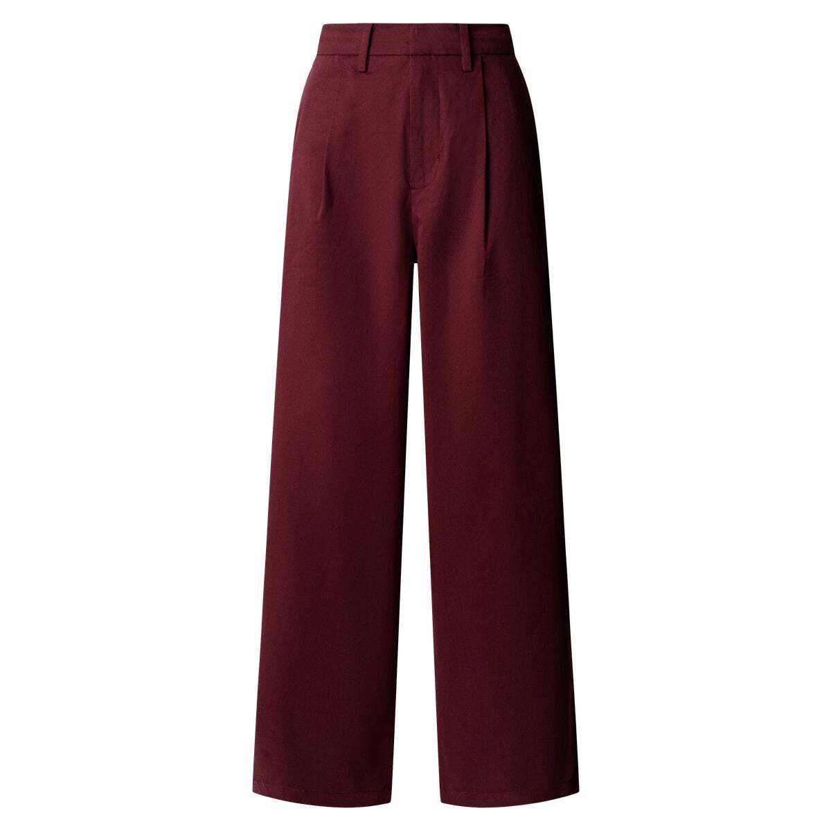 Pantalon Droit Avec Plis rouge bordeaux, PEPE JEANS