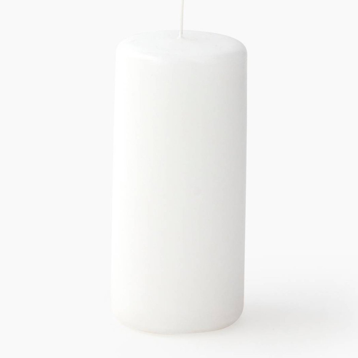 Bougie non parfumée, 6x13cm blanc, MONOPRIX