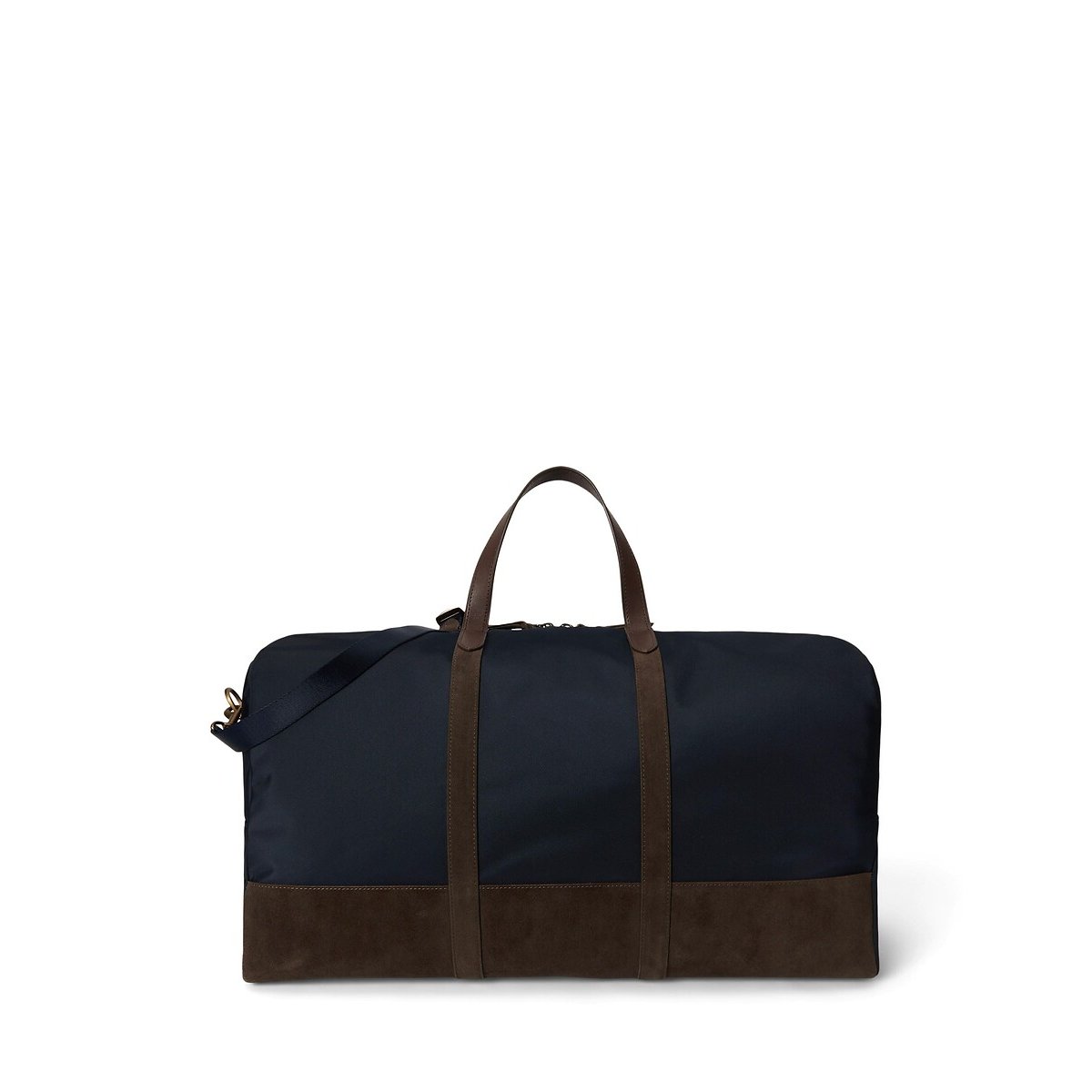 Sac de voyage, avec détails en cuir suédé marine/camel, POLO RALPH LAUREN