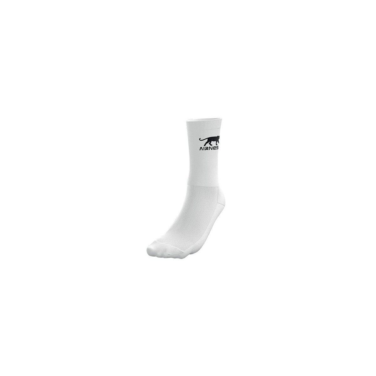 Lot De 10 Chaussettes Hautes blanc/noir, AIRNESS