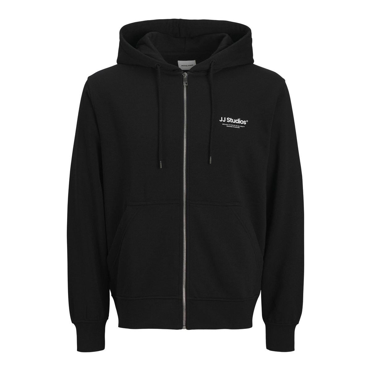 Sweat À Capuche Zippé black 1, JACK & JONES