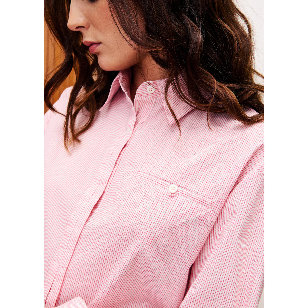 Chemise en coton KESSEL rose, FRNCH