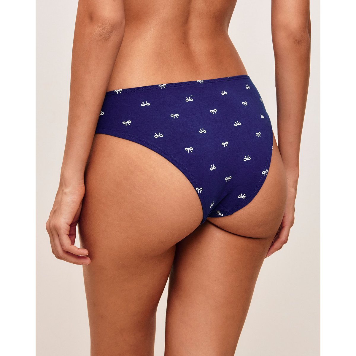 Lot de 3 culottes en coton à motifs BOTTLIZ BUNDLI bleu marine, UNDIZ