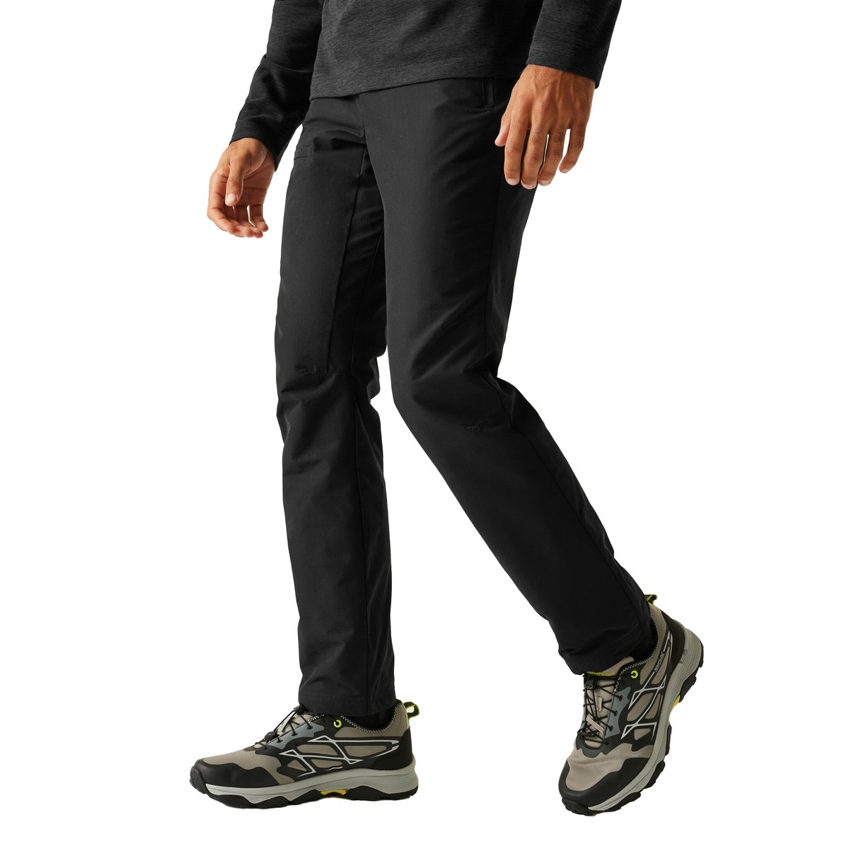 Pantalon de randonnée uni d'hiver HIGHTON noir, REGATTA