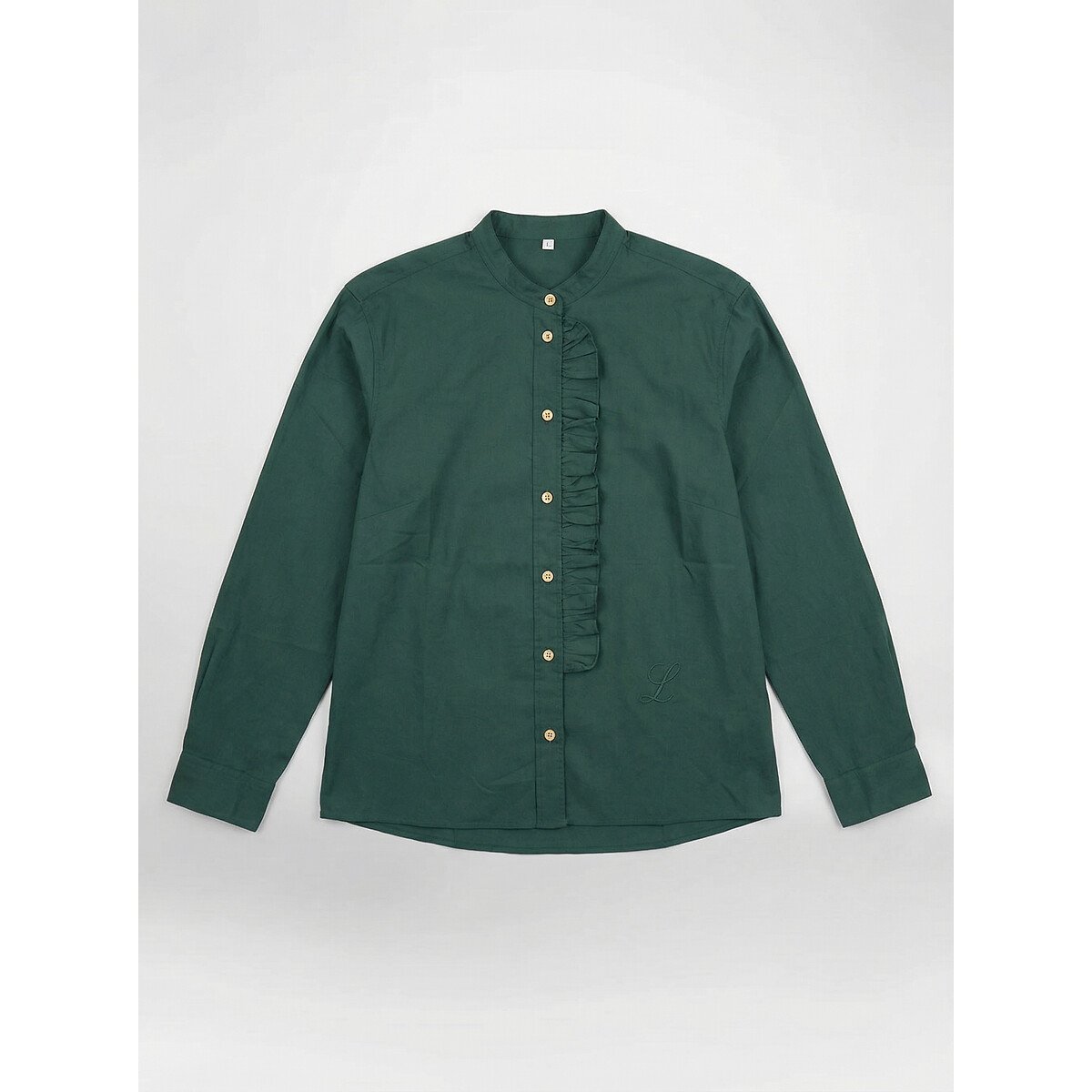 Chemise à volants, CARABA vert, LEON & HARPER