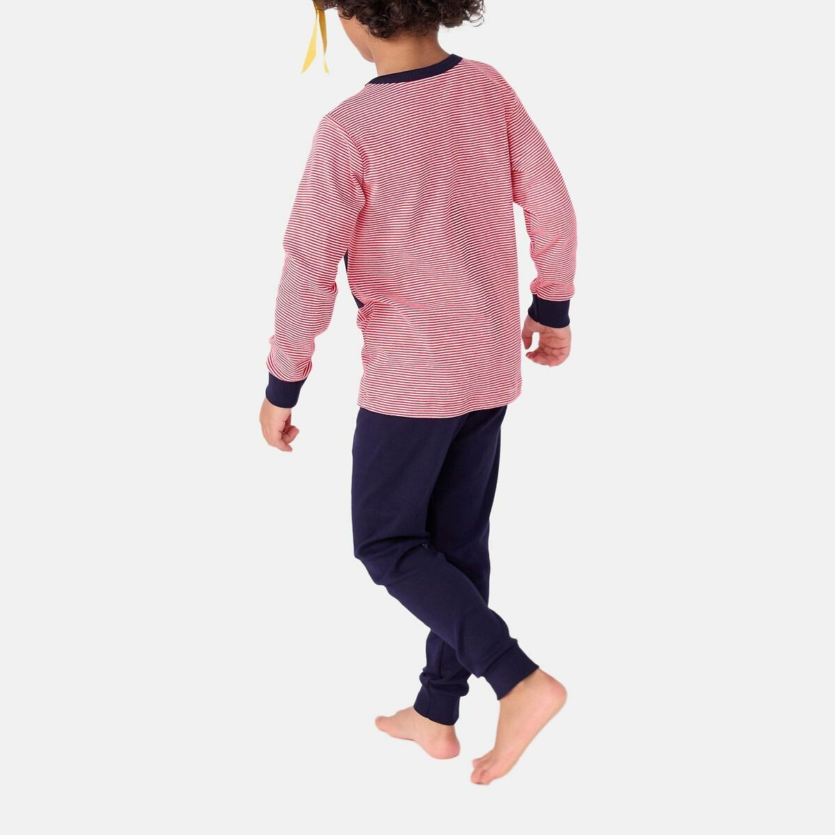 Pyjama déguisement pirate enfant en coton bleu marine + rouge, PETIT BATEAU