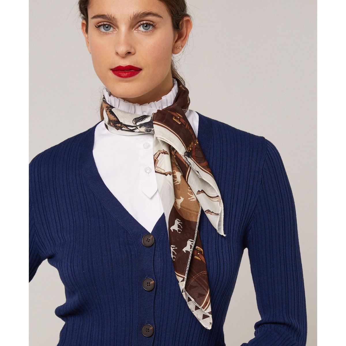 Gilet à côtes bleu marine, RODIER