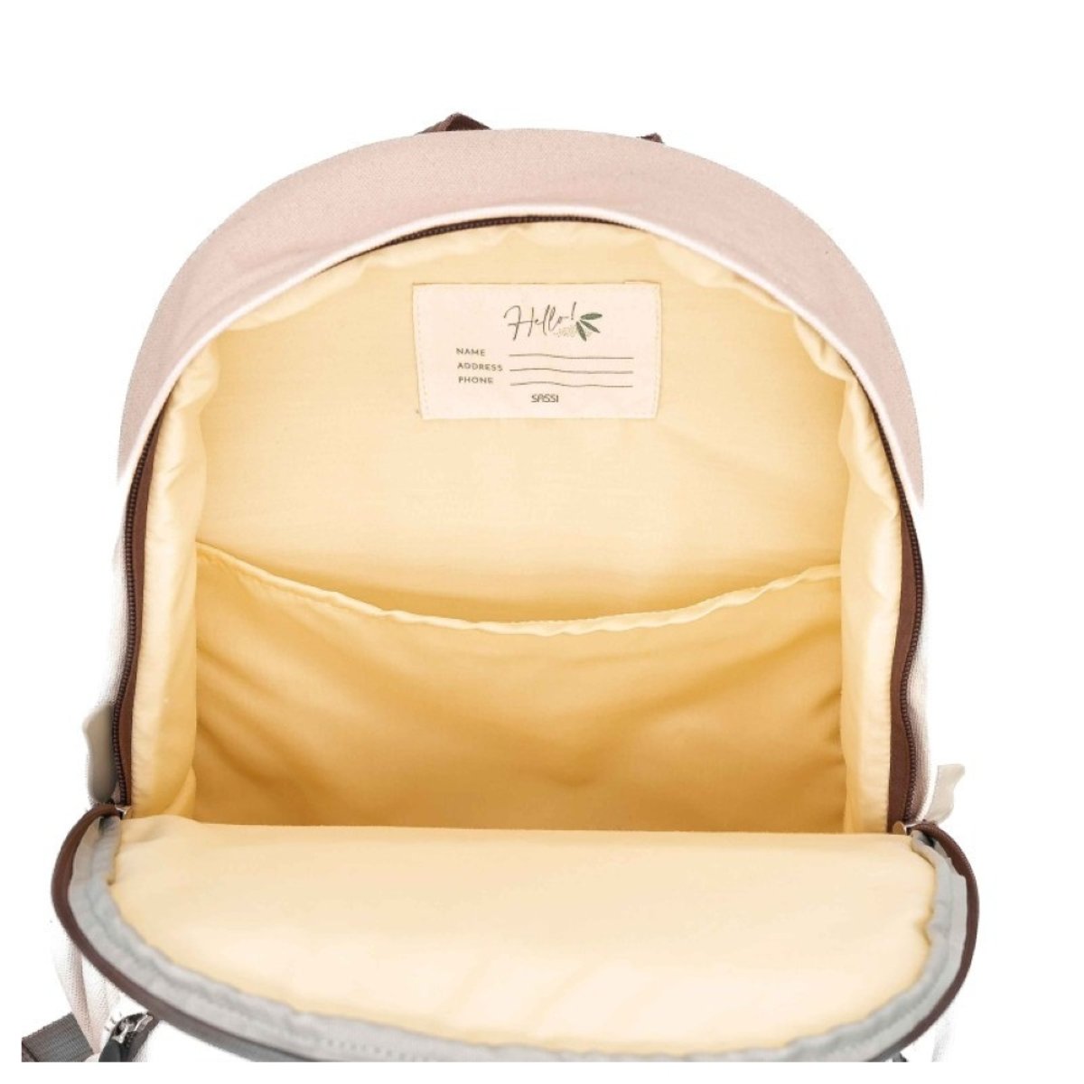 Sac à dos enfant format A4 ours blanc, SASSI JUNIOR