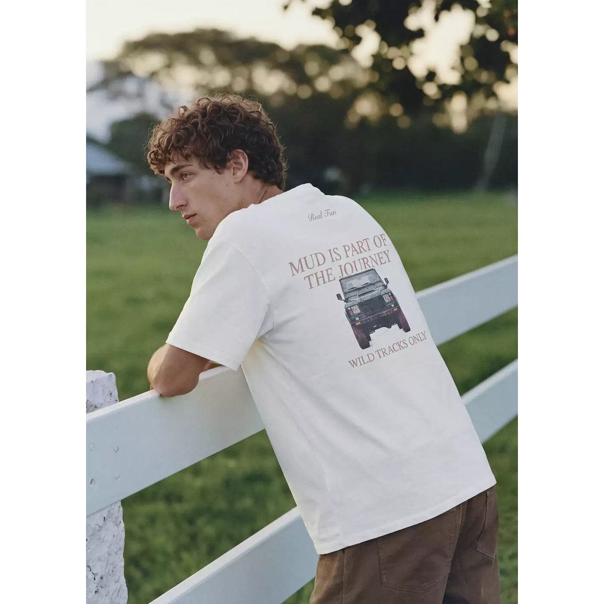 T-shirt coton imprimé graphique blanc cassé, MANGO TEEN
