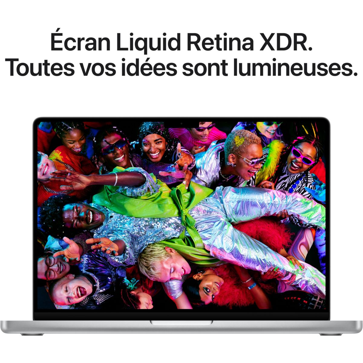 Ordinateur Apple Pro 14" Puce M5 Pro CPU 15 / GPU 16 coeurs Mémoire RAM 24Go Stockage 2To SSD XDR Argent couleur unique, APPLE