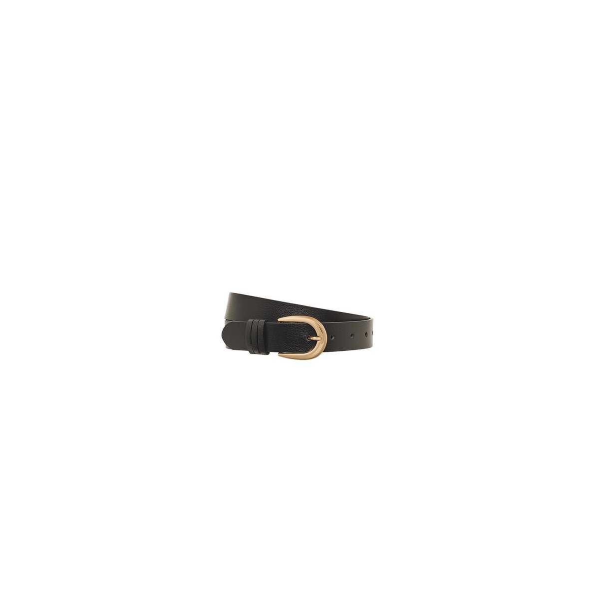 Ceinture minimaliste moderne ALFY noir, CAROLL