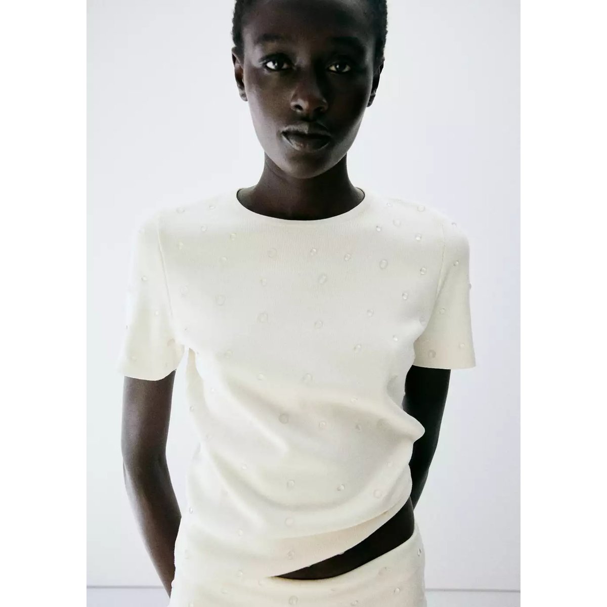 Pull xampany écru, MANGO