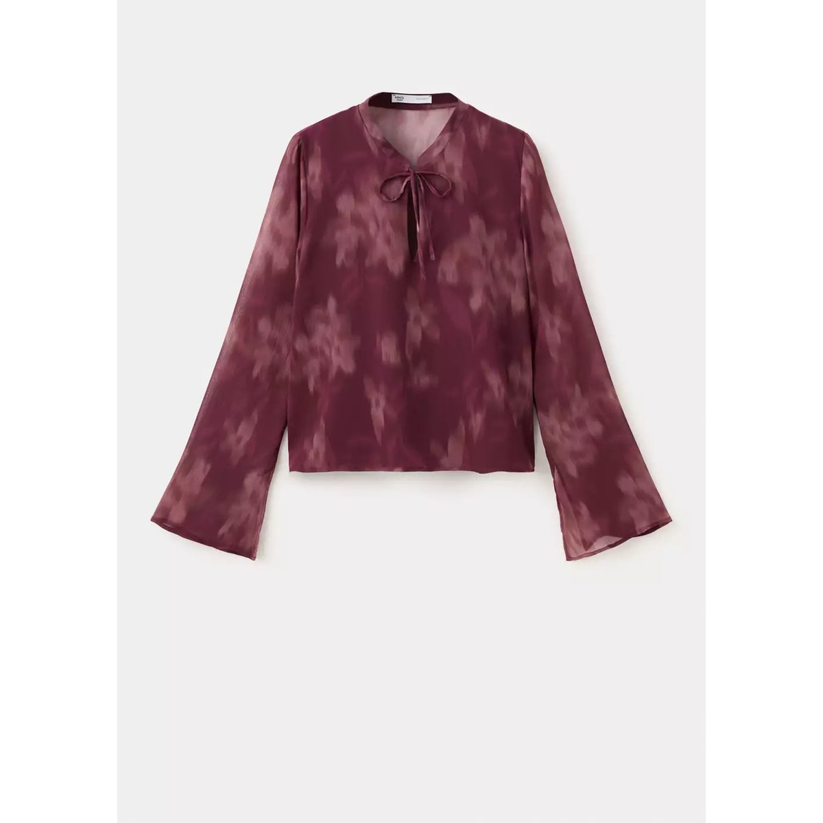 Blouse en gaze à fleurs rose, MANGO TEEN