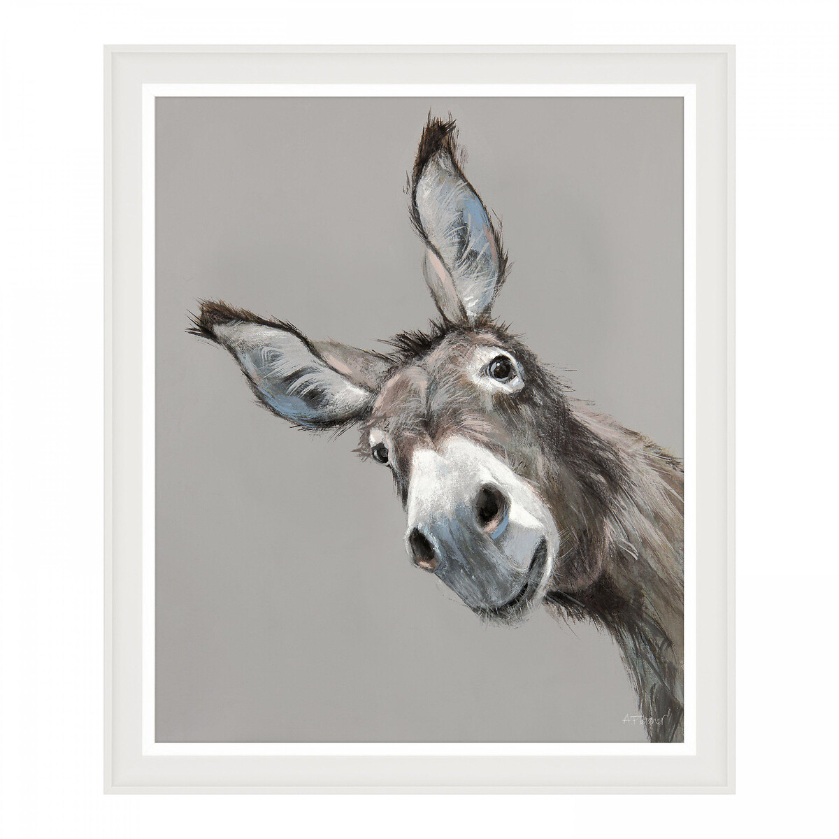 55x65cm Ronnie Framed Print grey, ÉDITÉ