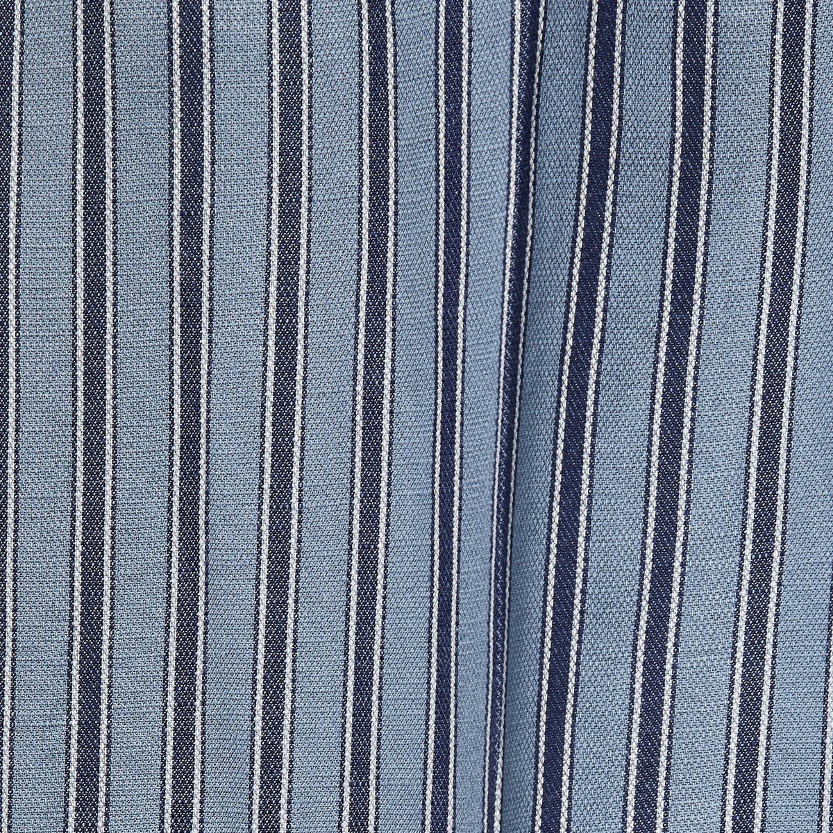 Pantalon large rayé contenant du lin tornade, MONOPRIX