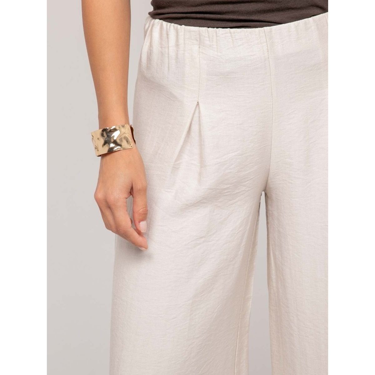 Pantalon Fluide Ejordie ecru, DONA LISA