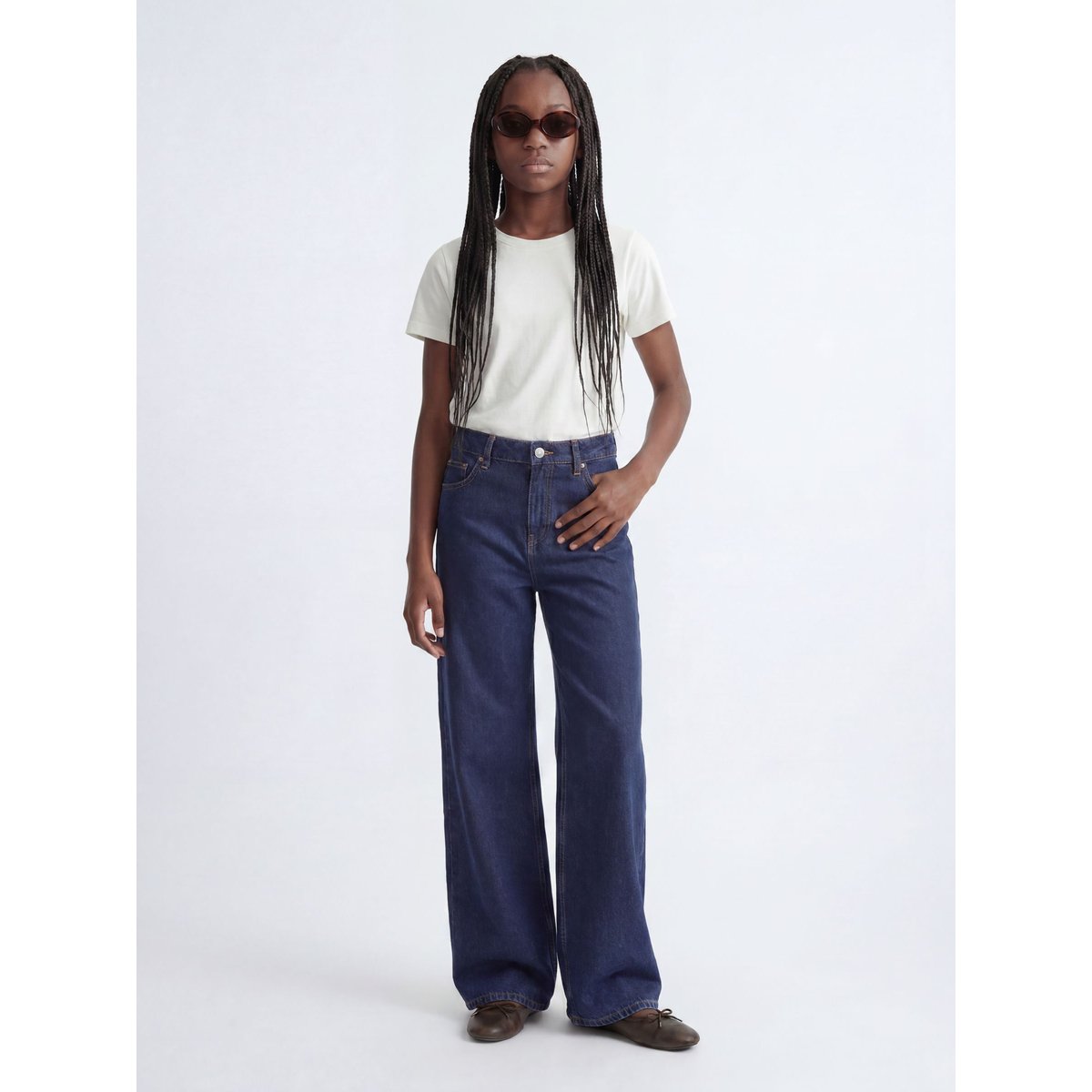 Jean À Coupe Large blue denim 1, JJXX