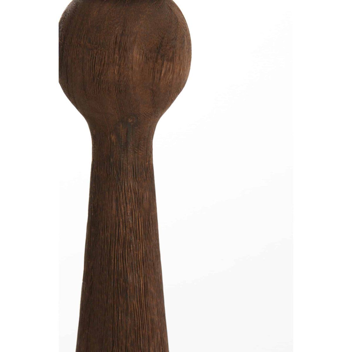 Base De La Lampe Bois FESTINA marron foncé, LIGHT & LIVING 