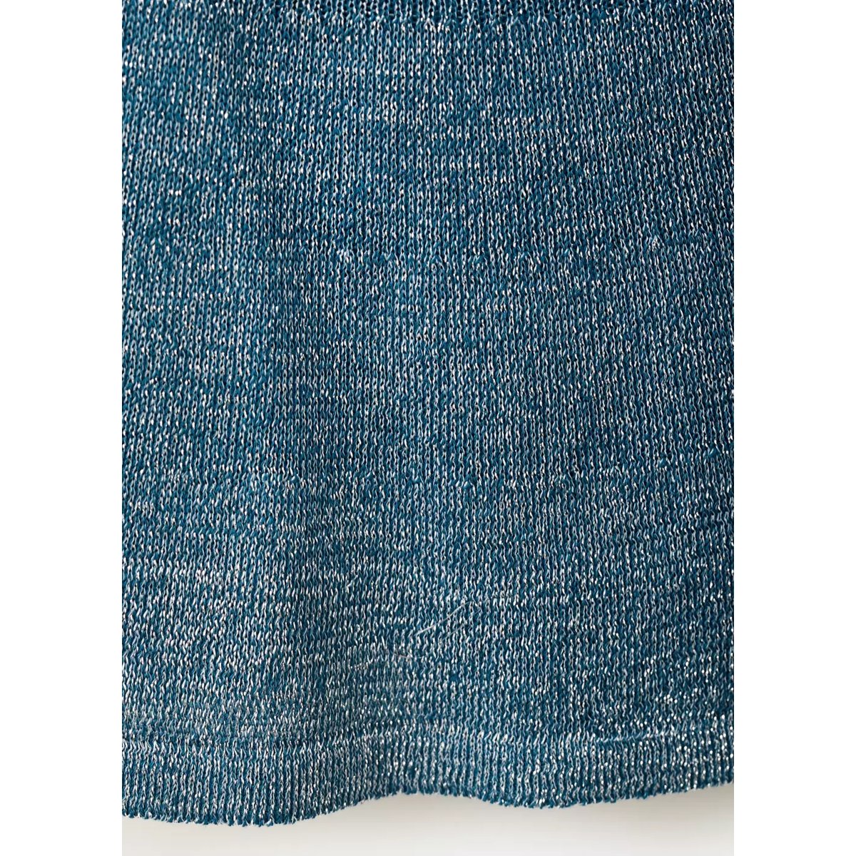 Top halter métallisé bleu pétrole, MANGO TEEN