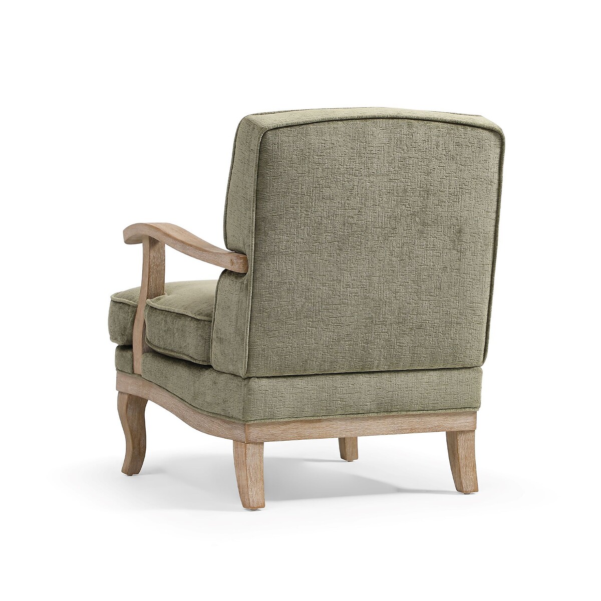 Oakley Distressed Chenille Armchair olive, SO'HOME