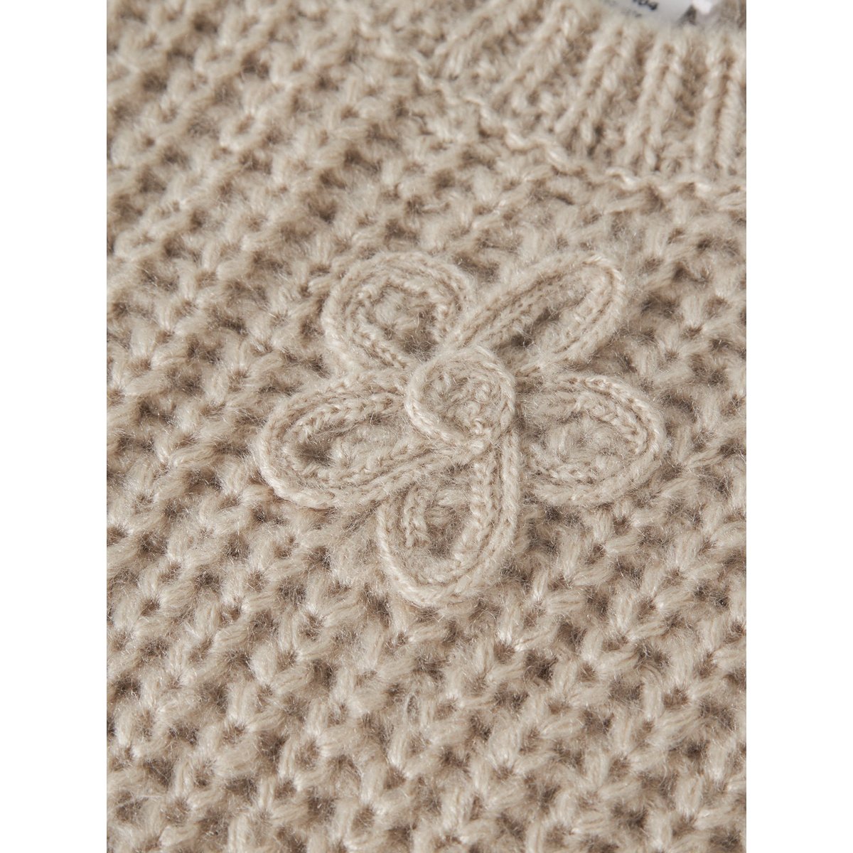 Gilet Tricoté blanc - peyote melange1, NAME IT