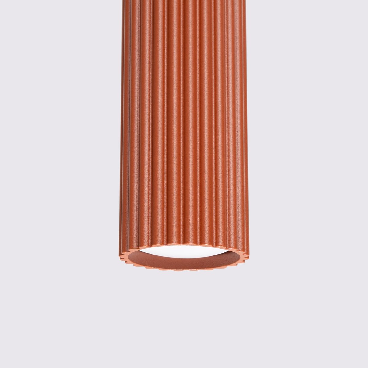Suspension Aluminium Ocre Rouge GU10 3 Karbon Line rouge, EDEN